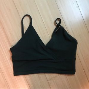 Brandy Melville dark green amara tank
